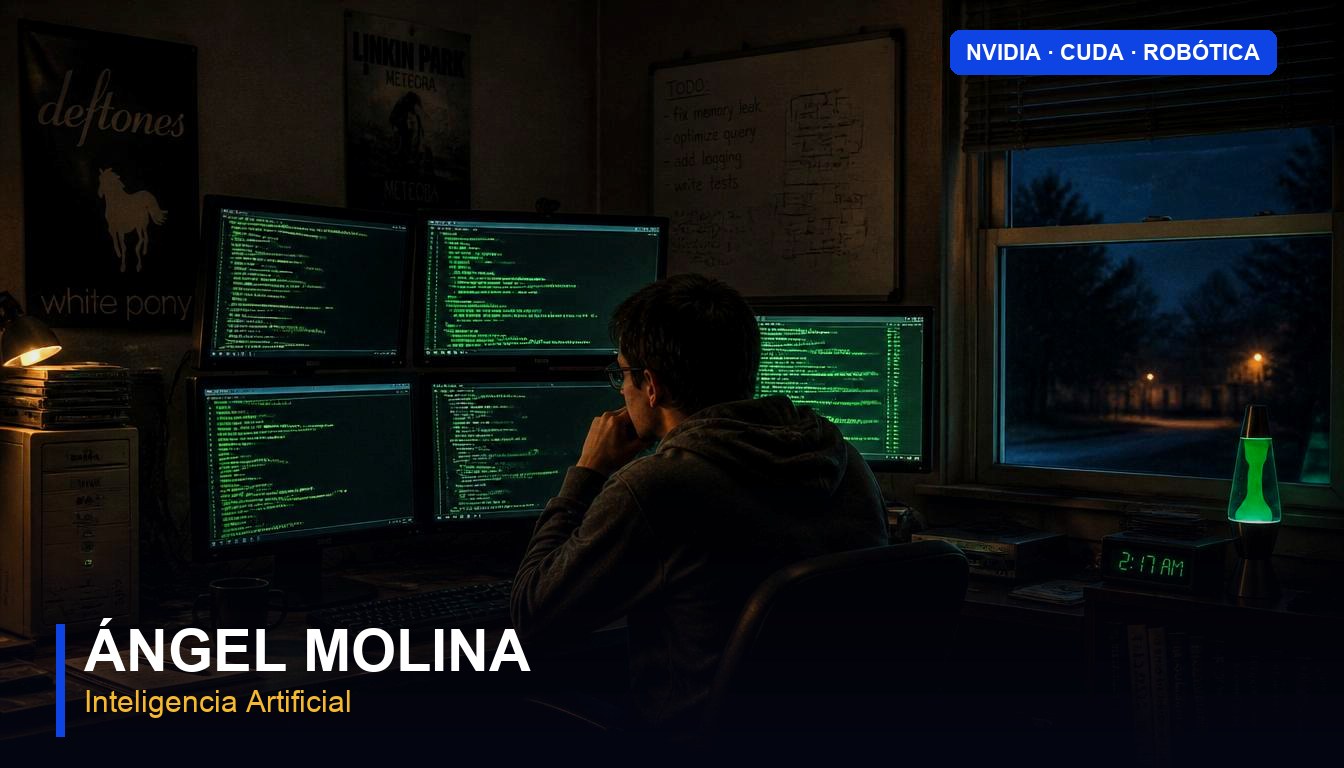 Ángel Molina, consultor y formador en inteligencia artificial, analizando la estrategia de NVIDIA en GPUs, CUDA y robótica humanoide
